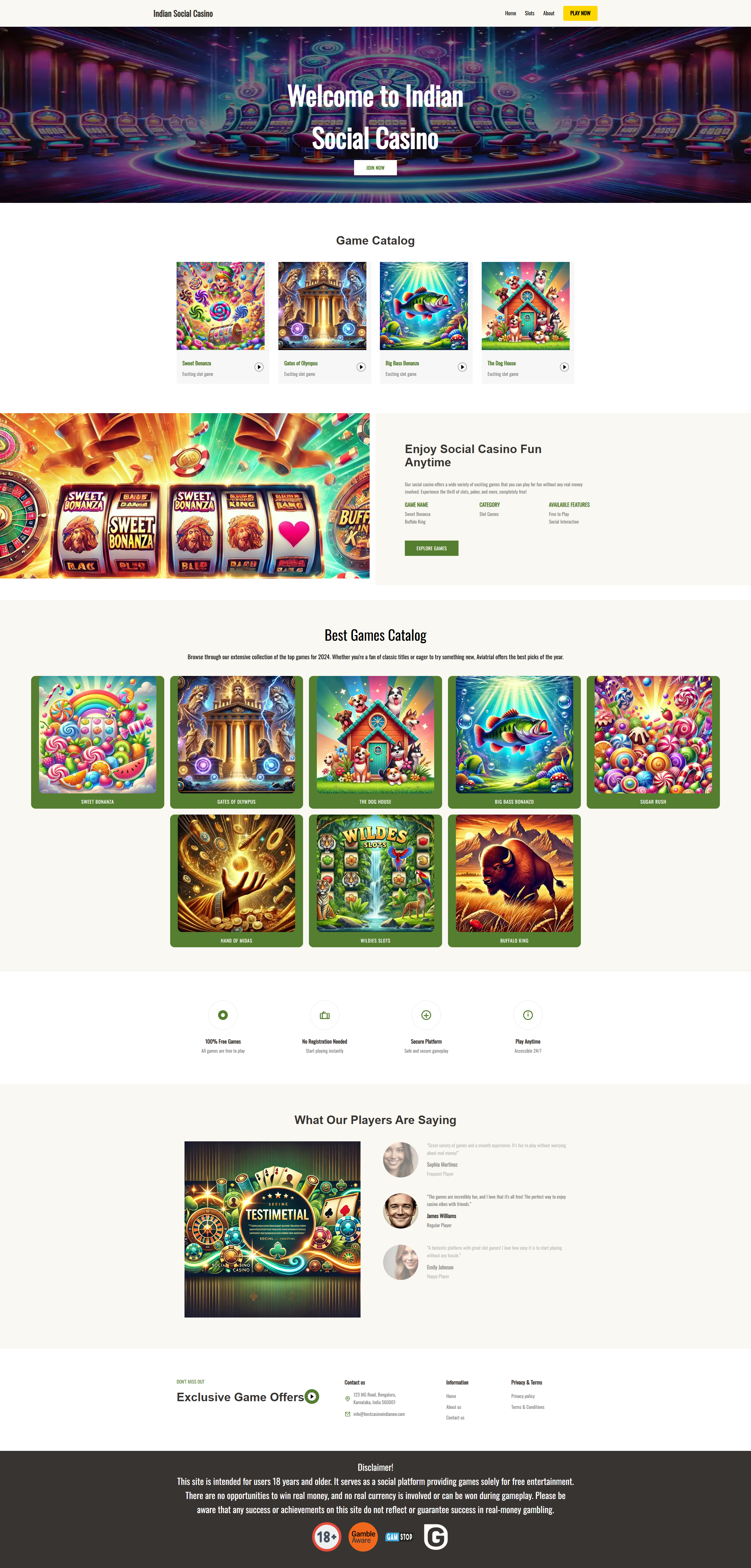 iGaming Landing — promo page preview