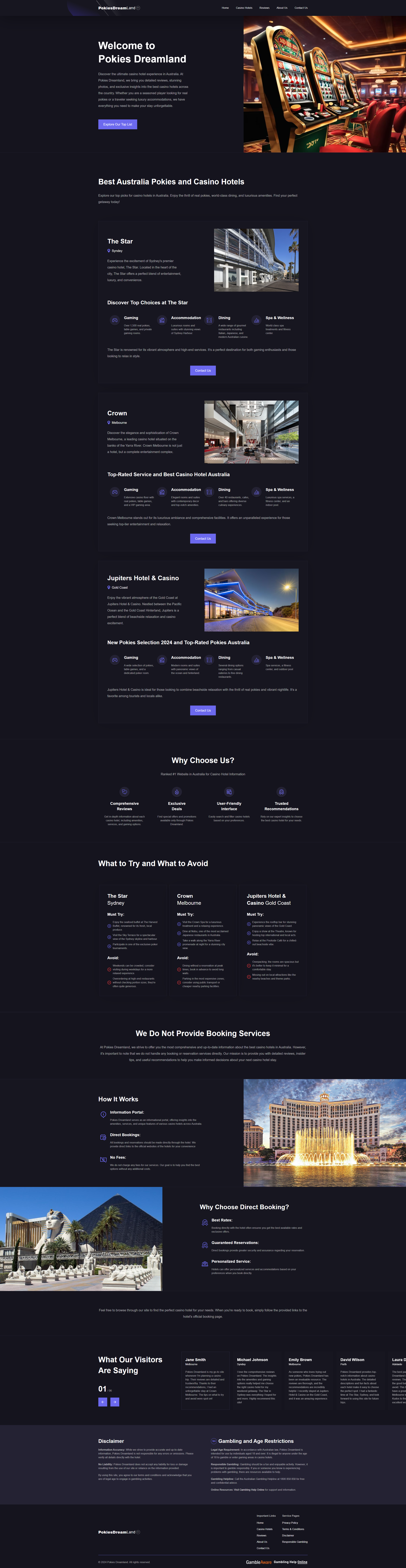 Pokies-Dreamland website preview